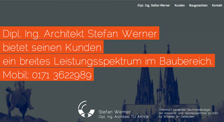Dipl. Ing. Architekt Stefan Werner – Onepager